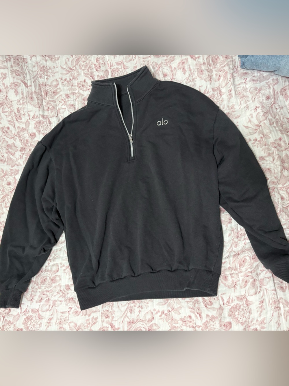 ALO Accolade 1/4 zip pullover - anthracite